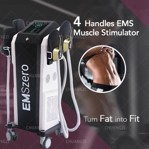 

2023 black high frequency ems other beauty equipment hiemt building muscle 2/4/5 handle 14 tesla 5000w fat burning emszero muscle stimulator