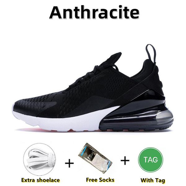 

designer mens 270s running shoes 270 anthracite triple black core white black dot tiger regency purple unc usa cactus tiger grape 27c men