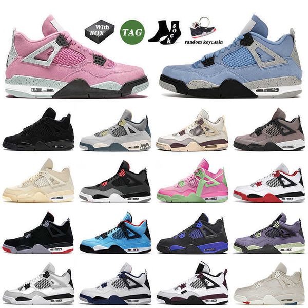 

univeristy blue pink 4 4s iv mens basketball shoes taupe haze black cat craft off sail red thunder starfish men