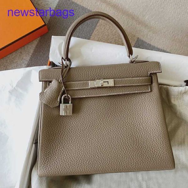 

herme kely bag designer handbag online outlet 2022 new lychee grain head layer cow leather onehoulder messenger bridal large c