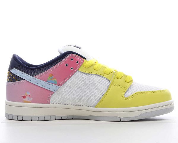 

sb low be true golden yellow white leisure shoe outdoor sneakers for women men size us 4-13 eur 36-47