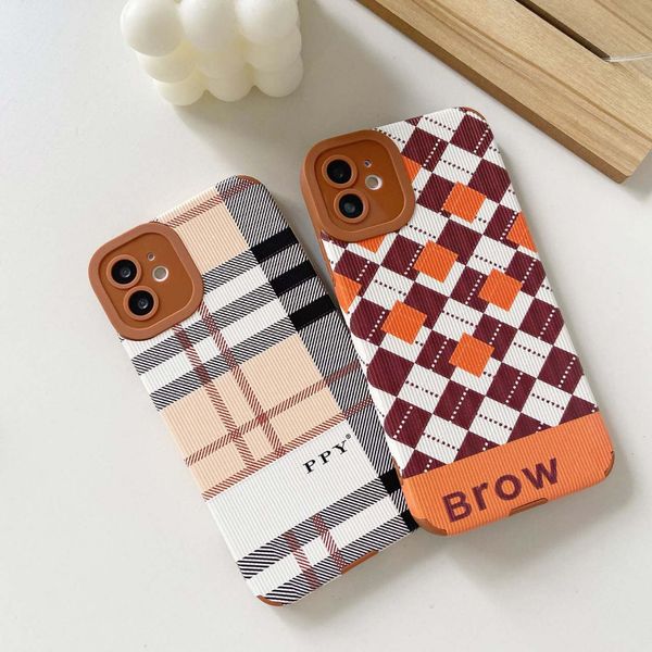 

designer phone case for iphone 14 pro max 13 12 11 sets max fashion luxury shockproof simple style b check two brand 22111102cz