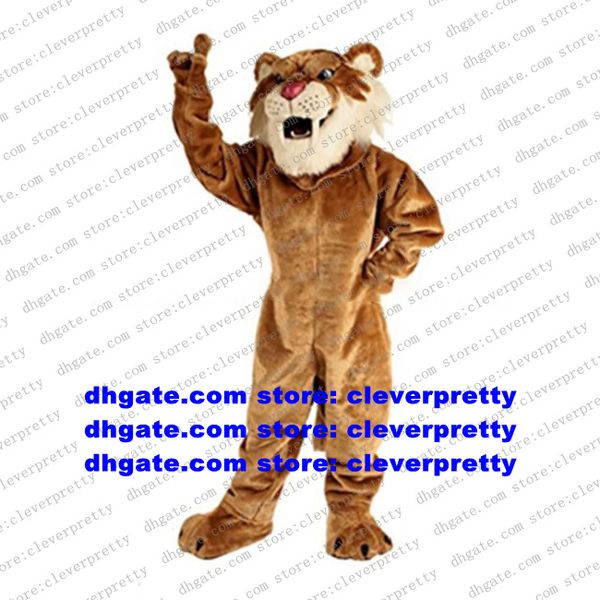 

long fur brown leopard panther mascot costume pard cougar cheetah panthera pardus character garden fantasia as souvenir zx1867, Red;yellow