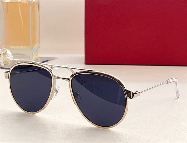 

fashion designer 0325 sunglasses men leisure pilot shape frame two-color metal matching glasses outdoor leisurel versatile style anti-ultrav, White;black