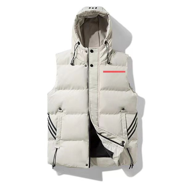 

2023 men's vests mens designer jackets coat parka winter coat s fashion men overcoat jacket womens outerwear vest hip hop streetwear si, Black;white