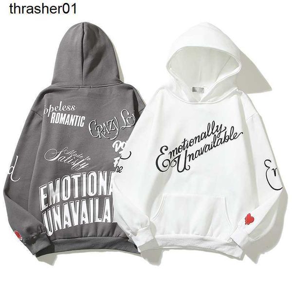 

men's hoodies designer sweatshirts winter new kanyess letters lovers fashion streetwear hoodies, Black