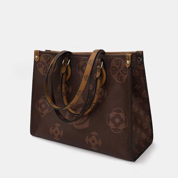 

high capacity women's 2022 handbag premium one shoulder big mummy tote underarm bag autumn and winter tide