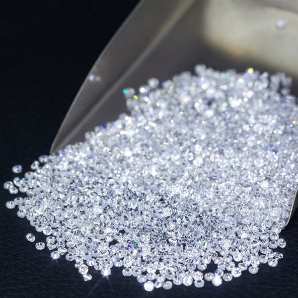 

loose synthetic diamonds classic def white vvs round brilliant cut moissanite stone wholesale moissanites for jewellery accents, Black