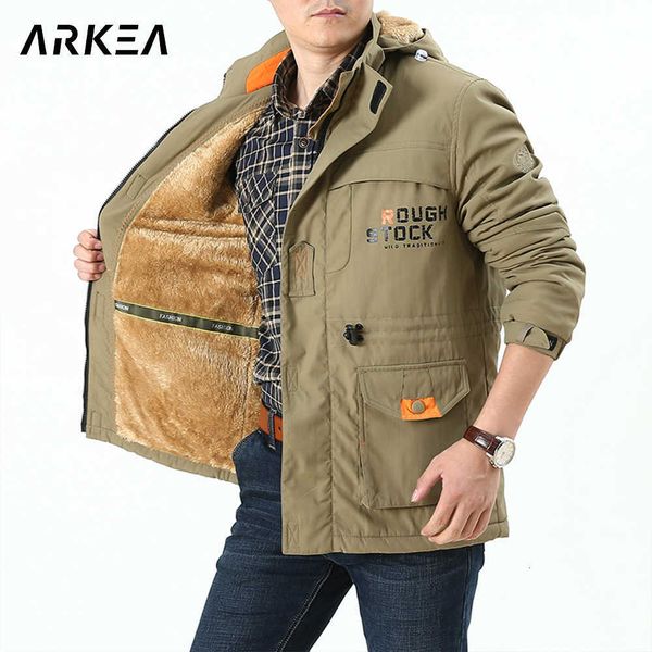 

men's hoodies & sweatshirts fleece autumn winter fleece outdoor casual sportswear coat long plush safari thick jackets windbreaker jack, Black