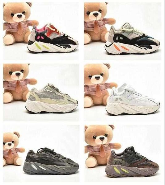 

shoes with original box new shoes 2022 athletic 700 v2 infants kids running shoes boys girls sneakers children shoe litt yyy mao, Black