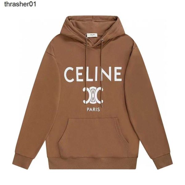 

men's hoodies sweatshirts designer printed pullover ce fashion brand streetwear casual loose hoodie, Black