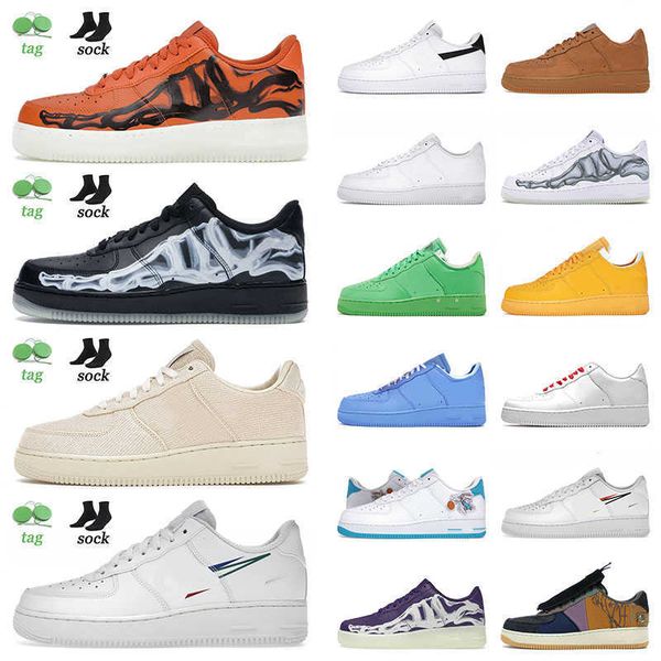 

original og skate low running shoes for men women skeleton orange black paisley wheat mca university blue hare space jam skateboarding 5efc, Black;white