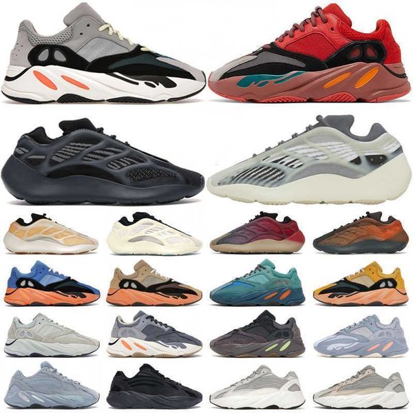 

shoes with original box new shoes designer 700 v3 sneakers v2 running shoes men women azael alvah fade salt solid grey a gdn lbn, Black