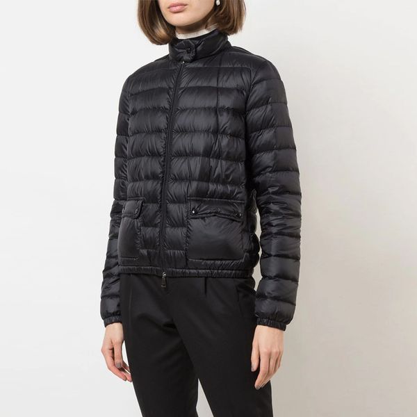 

women designer luxury stand collar pocket down real puff jackets coat winter outdoor cold-proof warm suit casual fashion streets white and b, Black