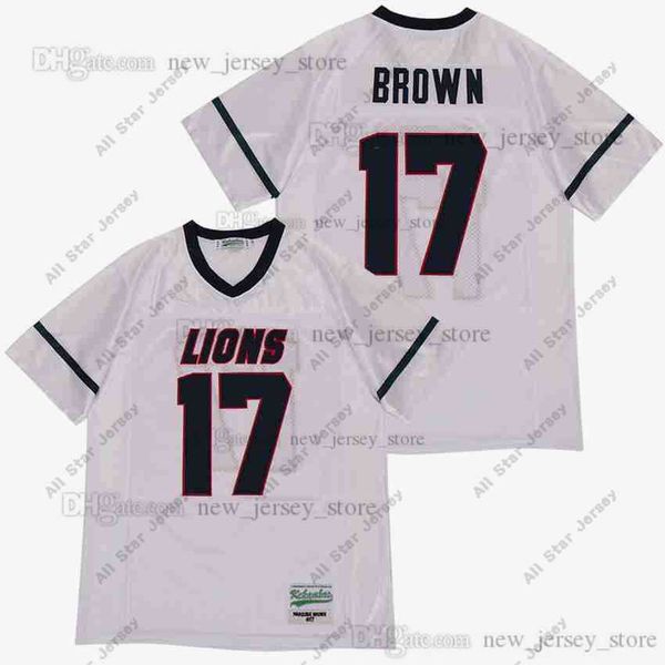 

american college football wear movie marquise brown #17 high school jersey custom diy design stitched college football jerseys, Black