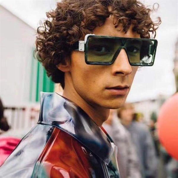 

sunglasses big rectangle millionaire men 2021 brand designer cool beach glasses futuristic masculino225y, White;black