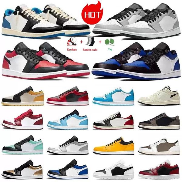 

women mens jorda 1 low basketball shoes jumpman 1s unc grey fog tropical twist bronze eclipse cactus jacks reverse black shadow air jordans1