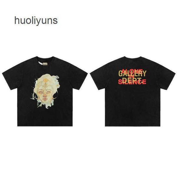 

streetwear galleryes mens t dept shirts fashion brand street used print men's women's cotton short sleeves, White;black