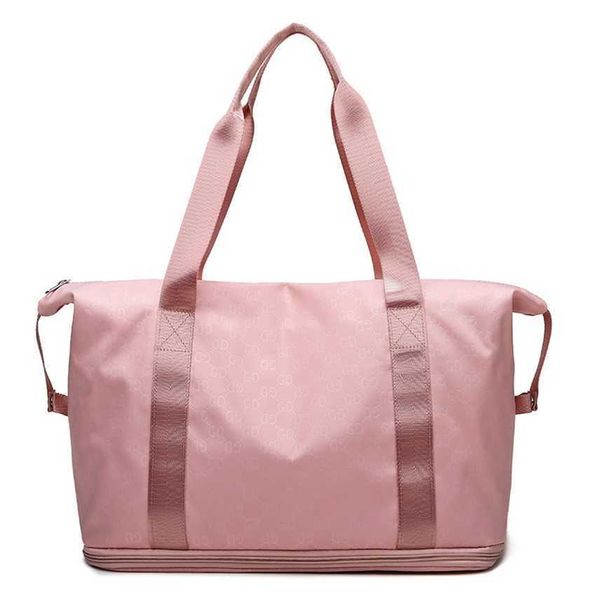 

travel large capacity female student short distance travel fitness light waterproof waiting for delivery storage bag hand luggage purses