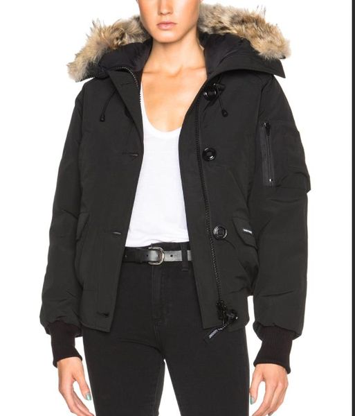 

women down coat women thick real wolf fur hooded womens slim jacket winter parka ladies long parkas designer hoodies jackets doudoune, Black