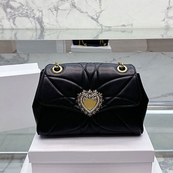 

women chain bag flap thread handbags crossbody messenger bags quilted shoulder bags small coin purse genuine leather flower heart gold plate
