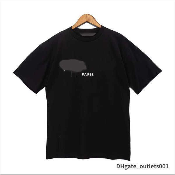 

22s tees t shirt summer fashion mens womens designers tshirts long sleeve palms luxurys letter tshirt clothing short sleeved 2022 new crew, White;black