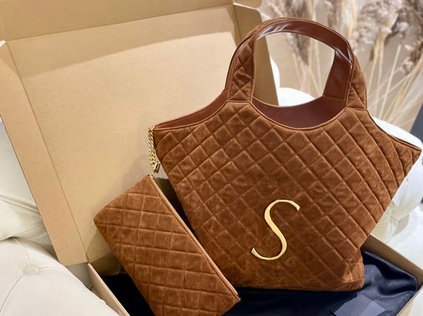 

icare bags luxury designer handbags new fashion quilting abrasive sand skin leather shopping tote shoulder bags hand simple modern stylish g