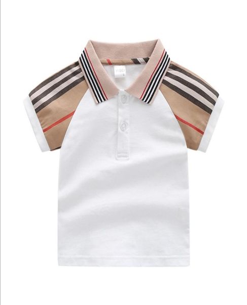 

new summer baby boys tshirts kids cotton short sleeve tshirt children turndown collar tee child shirt5133651, Blue