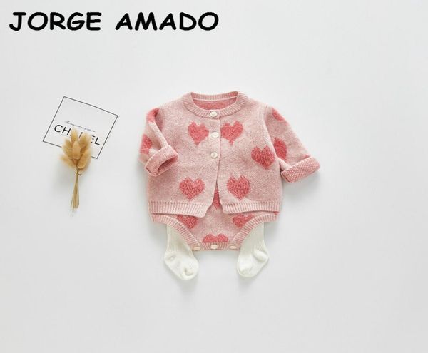 

thanksgiving outfits for girls love heart baby girl sets long sleeve sweater coat romper outfits kids clothes e930025934781, White