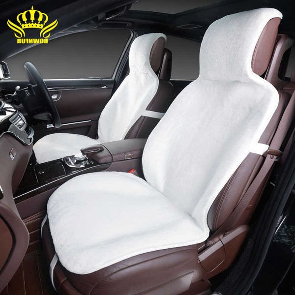 

car seat covers 1pcs for front car seat covers faux fur cute interior accessories cushion styling winter new plush pad cover i025 t221110