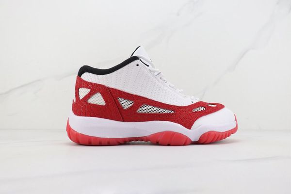 

with box 11 low ie basketball shoes men gym red fire red black 11s sneaker