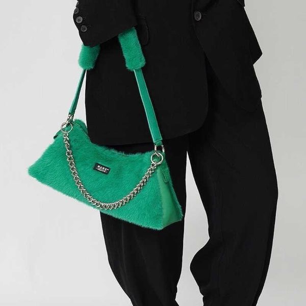 

shoulder bags handbags rebirth wild setting design y2k girls women's lamb cashmere single shoulder cross arm underarm bag 220909