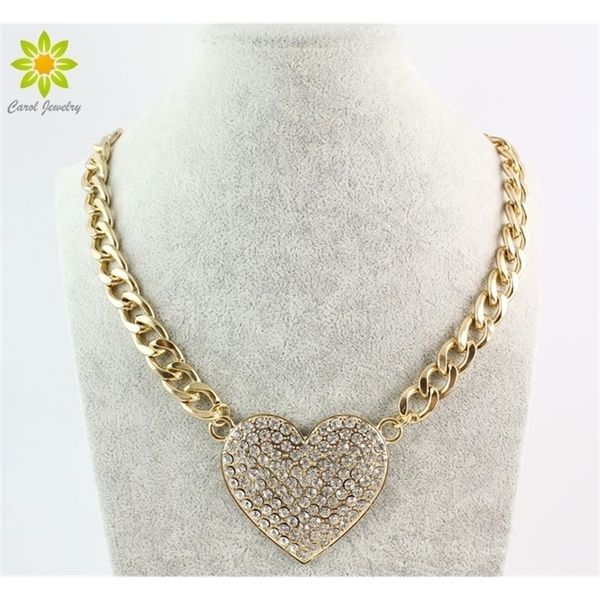 

pendant necklaces design heartshaped necklace women gold chain jewelry 221109, Silver