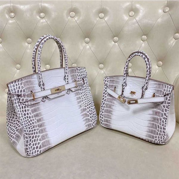 

herme bag birkins crocodile tote leather women's new fashion cowhide commuter versatile hand ax7l