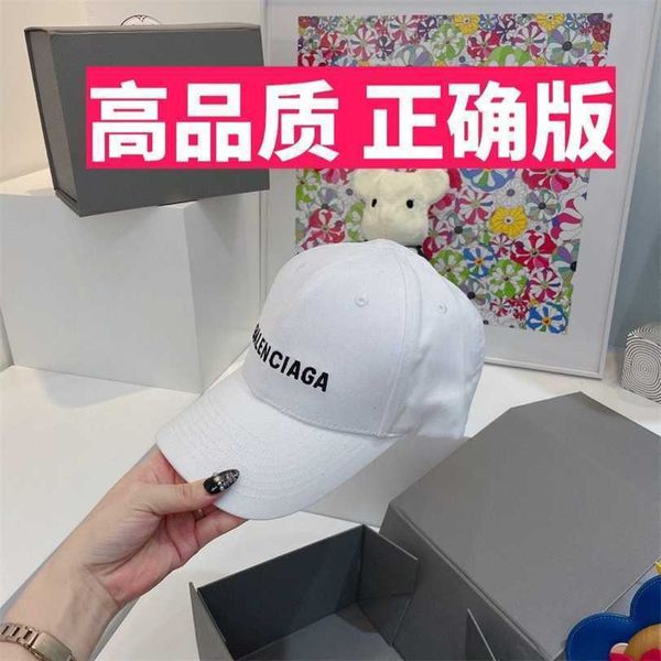 

caps paris hats balenciga ball net star same hardbaseball cap letter embroidery adjustable duck tongue mens and womens versatile trendy hat, Blue;gray