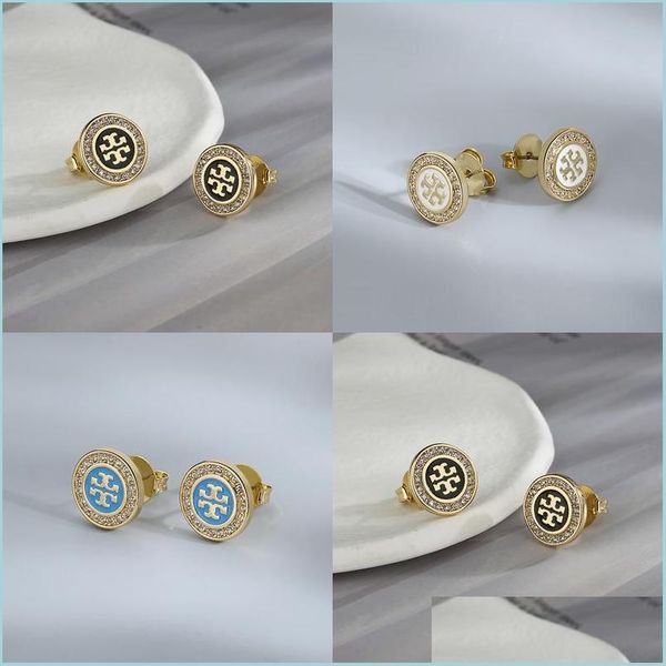 

charm charm diamond fashion simplicity women stainless steel couple enamel glaze candy color gifts designer jewelry drop delivery 20 dhfap, Golden