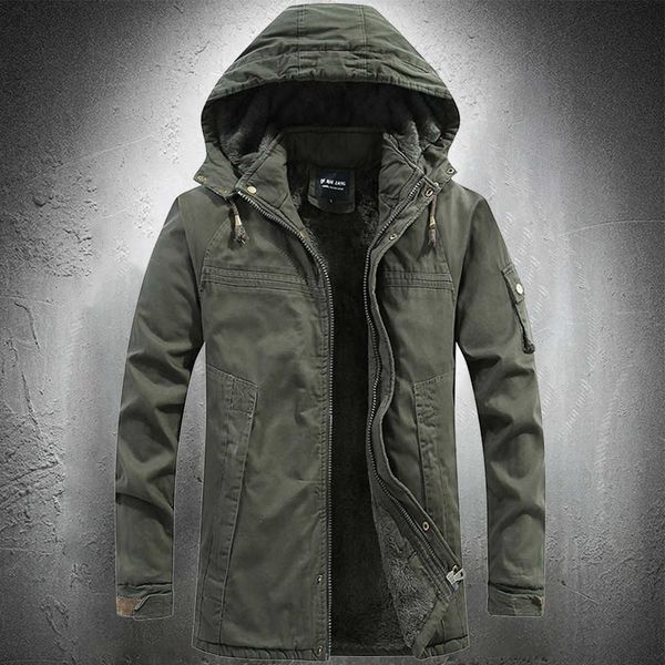 

men's hoodies & sweatshirts fleece army green military jacket outdoor parka coat tactical cotton winter men fashion clothing thicken 4f, Black