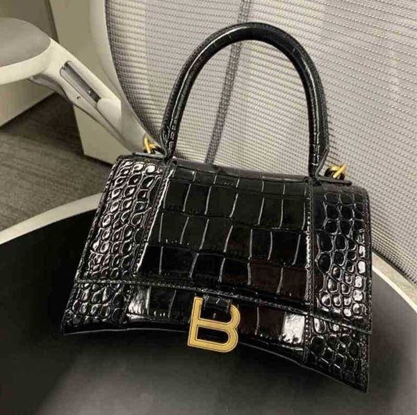

handbags classic shoulder bbalencigas designer paris home bags hourglasss female 2022 leather crocodile pattern one high edition autumn and