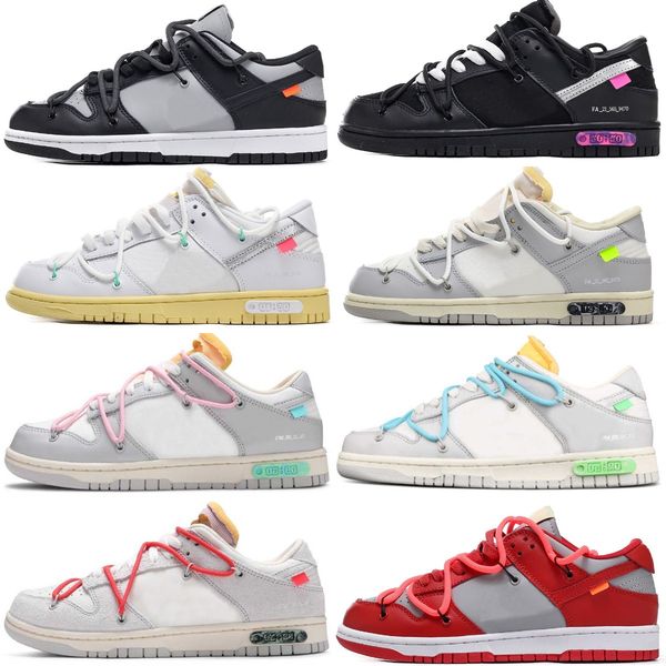 

2022 new designer ow men women running sports shoes no.1-50 lot the off white sb dunks low skate university blue fragment skate platform sho, Black