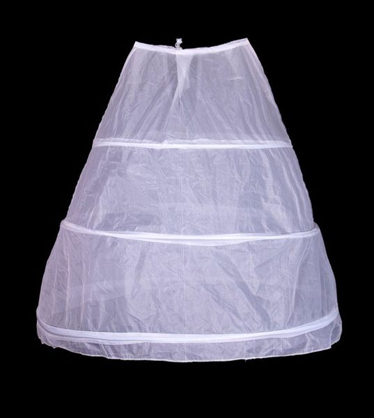 

women white 3 hoop a-line bone full petticoats wedding accessories bridal underskirt