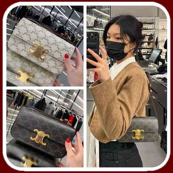 

silin's same french stick bag classic armpit triumphal arch printed shoulder hand