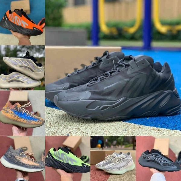 

shoes with original box new shoes 2021 700 running shoes v2 v3 clay brown inertia srphym alvah azael azareth wave reflec oal ofz, Black
