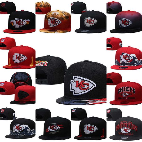 

2022 snapbacks kansas''city''chiefs''men football hats cap adjustable fit hat, Black;white