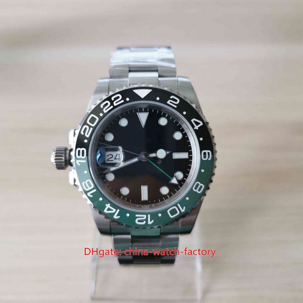 

new model mens watch left-handed watches 40mm gmt 126720 126720vtnr-0001 ceramic bezel oystersteel cal.3285 movement mechanical automatic me, Slivery;brown