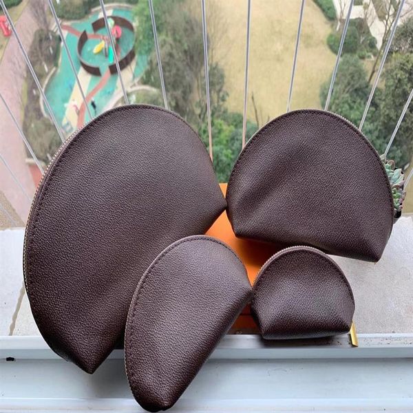 

4pcs brown women cosmetic bags organizer makeup bag travel pouch make up bag ladies cluch purses organizador toiletry bag176j