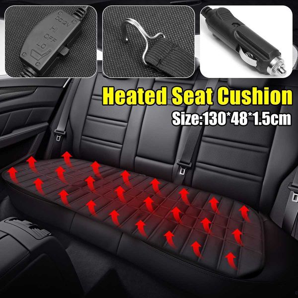

car seat covers 12v car rear back heated heating seat cushion cover pad winter car auto warmer heater automotive accessories 42w t221110
