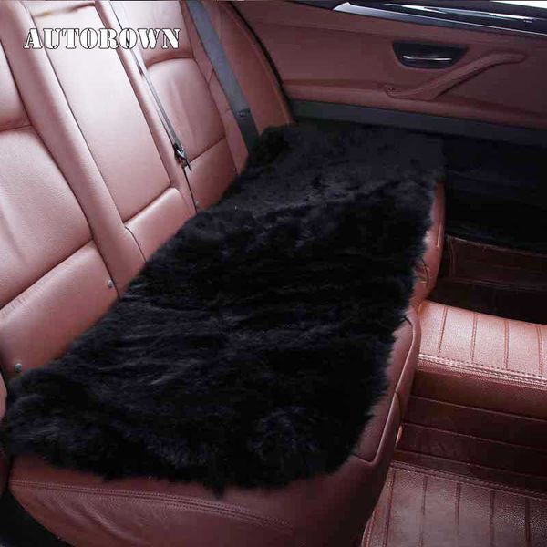 

car seat covers autorown universal rear car seat cover cushion cover four seasons genuine sheepskin long fur auto interior accessories t2211