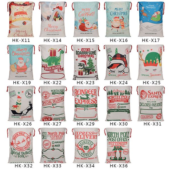 

bag christmas drawstring bags large size santa sacks bag party favor supplies canvas bagxmas decorations