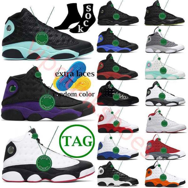 

2023 with box jumpman 13 basketball shoes mens french brave blue court purple sneakers jordens 13s wolf cool grey del sol bred og chicago