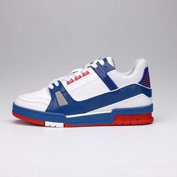 

fashion trainer casual shoes mens shoe black grey brown white green calf leather french ablohs sneaker intage virgils alligator-embossed taw